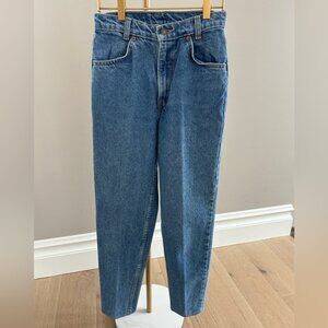 Levi’s Vintage 100% Cotton Blue Denim Jeans Sz 24 High Waist 90’s